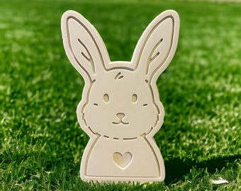 Silicone mold bunny with hole - Easter mold - Mold - Easter