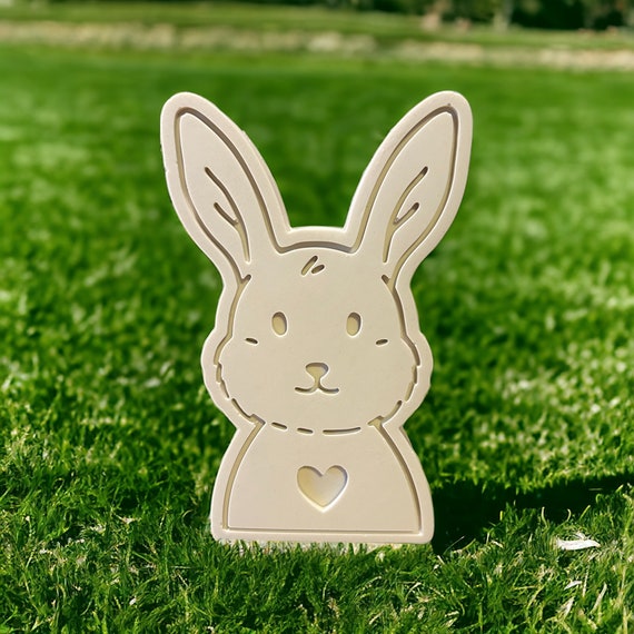 Silicone mold bunny with hole - Easter mold - Mold - Easter