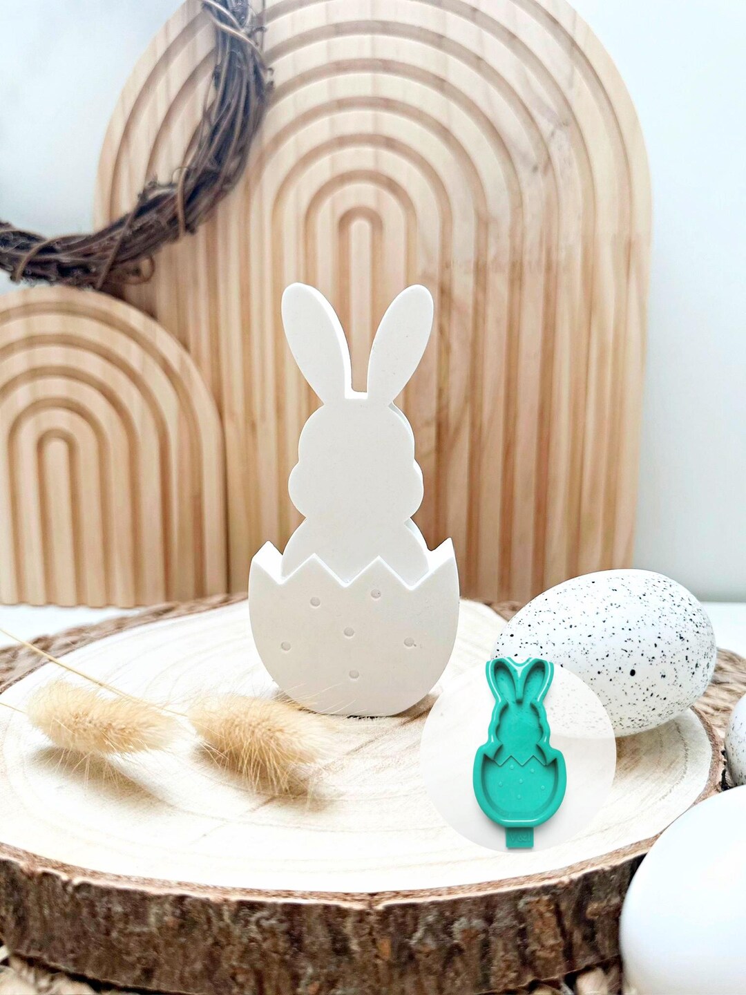 Stampi In Silicone Per Pasqua A Forma Di Coniglio – Set Con Portacandele, Ideale Per Resina E Sapone Fai Da Te