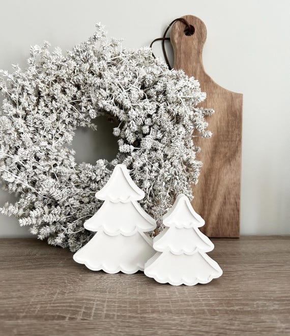 Illkjasfc Moules En Silicone Pour Sapin De Noël - Moules Décoratifs En Plâtre - Moules De Moulage Faits à La Main - Fournitures D'artisanat