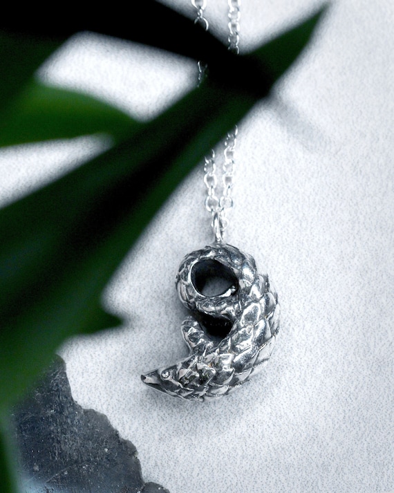 Handmade Pangolin Conservation Necklace Save the Pangolins