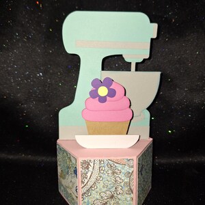 Cartão de felicitações pop-up 3D Mixer