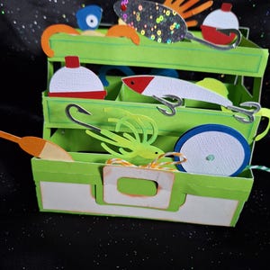 Tackle Box 3D Pop Up Grußkarte