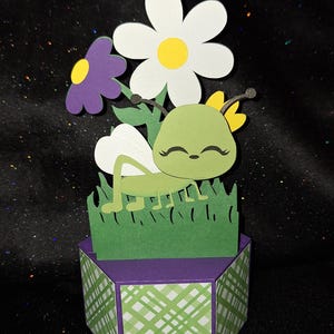 Cartão de felicitações pop-up 3D Bug