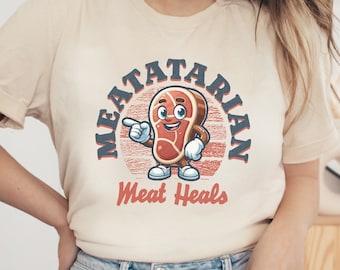 Meatatarian Carnivore Diet Shirt | Meat Lover Gift | Carnivore TShirt | Meat T Shirt | Beef Lover Tee | Carnivore Gift