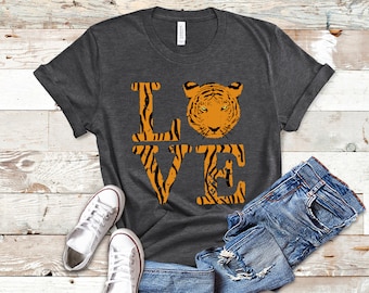 Love Tigers, Tiger Shirt Women, Tiger Shirt Men, Tiger Shirt Kids