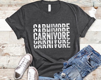 Carnivore T Shirt, Tank Top, Carnivore Hoodie, Carnivore Shirt, Carnivore TShirt, Meat Lovers Gift