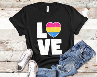 Pansexual Flag Colors Pan Pride Shirt