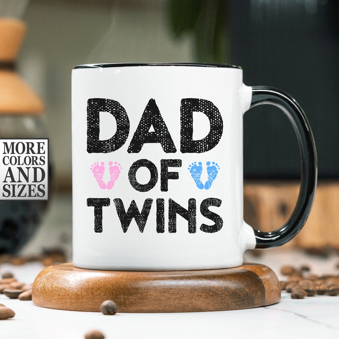 Dad of Twins Gift, Dad of Twins Mug, Twins Girl Boy Mug, Twin Dad Gift ...
