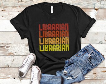 Vintage Librarian Shirt, Tank Top, Hoodie, Librarian Gifts, Librarian T Shirt, Librarian Tshirt, Library Shirt