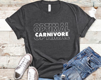 Optimal Carnivore Shirt Meat Eater Gift Carnivore Diet Shirt