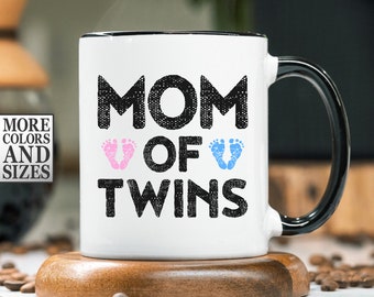 Mom of Twins Gift, Mom of Twins Mug, Twins Girl Boy Mug, Twin Mom Gift, Twin Mom Mug, Baby Shower Gift, Twin Mama, Twin Mum Gift
