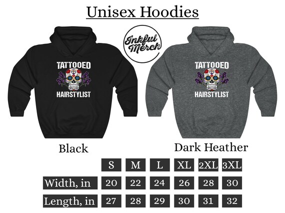 Tattooed Hairstylist T Shirt Tank Top Hoodie Hairdresser Etsy