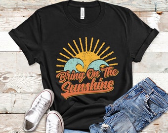 Retro Sunshine Shirt, Sunshine Tee, Sunshine Shirts, Sunshine Gift