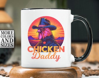 Chicken Mug, Chicken Daddy Mug, Chicken Dad Mug, Fathers Day Gift, Chicken Gifts for Men, Chicken Lover Gift, Gift for Dad