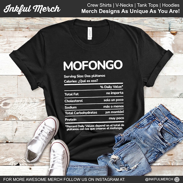 Mofongo Boricua Facts Puerto Rico Shirt