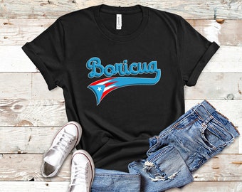 Puerto Rico Shirt, Boricua Flag TShirt, Puerto Rican TShirt, Puerto Rican Gifts, Puerto Rico Souvenir, Puerto Rico Flag