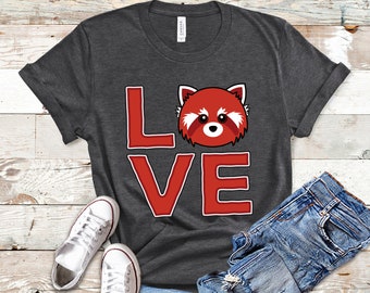 Cute Japanese Art Red Panda Lover Shirt, Red Panda Gift For Animal Lovers