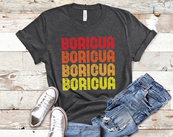 Puerto Rico Shirt, Boricua Shirt, Puerto Rico TShirt, Puerto Rican Shirt, Puerto Rico Gifts, Vintage Looking