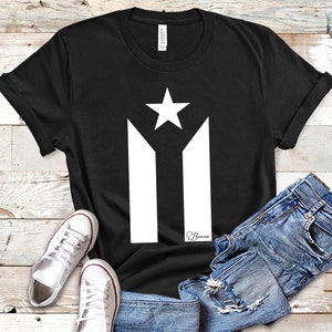 Puerto Rico Flag Shirt, Boricua Shirt, Puerto Rican Shirt, Puerto Rico Black Flag