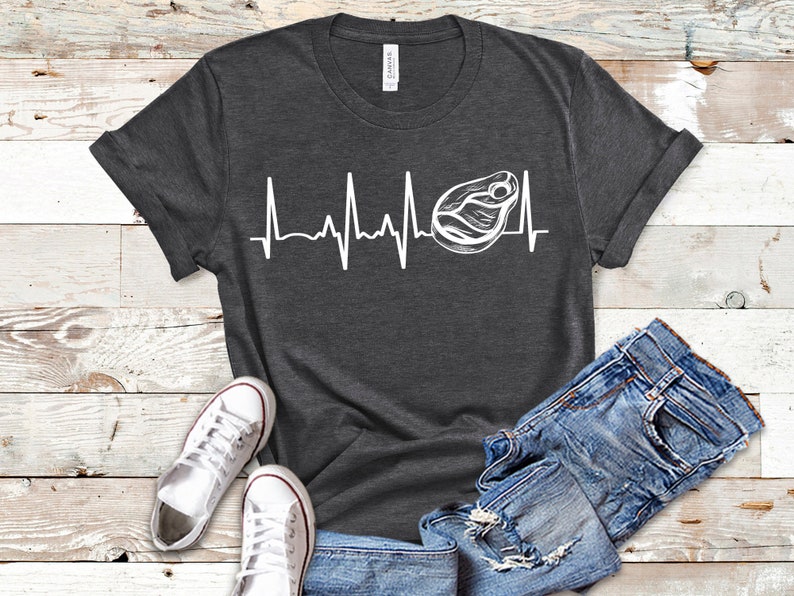 Meat Heartbeat, Meat Lover Shirt, Carnivore Shirt, Tank Top, Meat Lovers Gift, Carnivore Hoodie, Carnivore Tshirt bild 1