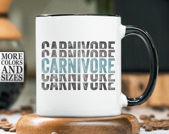 Carnivore Mug, Meat Lover Gift, Carnivore Diet, Carnivore Gift, Zero Carb, Gift for Meat Eater, Gift for Carnivore, Meat Lover Mug