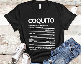 Coquito Funny Facts Puerto Rico Shirt | Puerto Rican Christmas Drink TShirt | Navidades Boricuas Tee