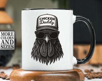 Chicken Daddy Mug, Chicken Dad Mug, Father's Day Gift, Chicken Gifts for Men, Chicken Lover Gift, Gift for Dad