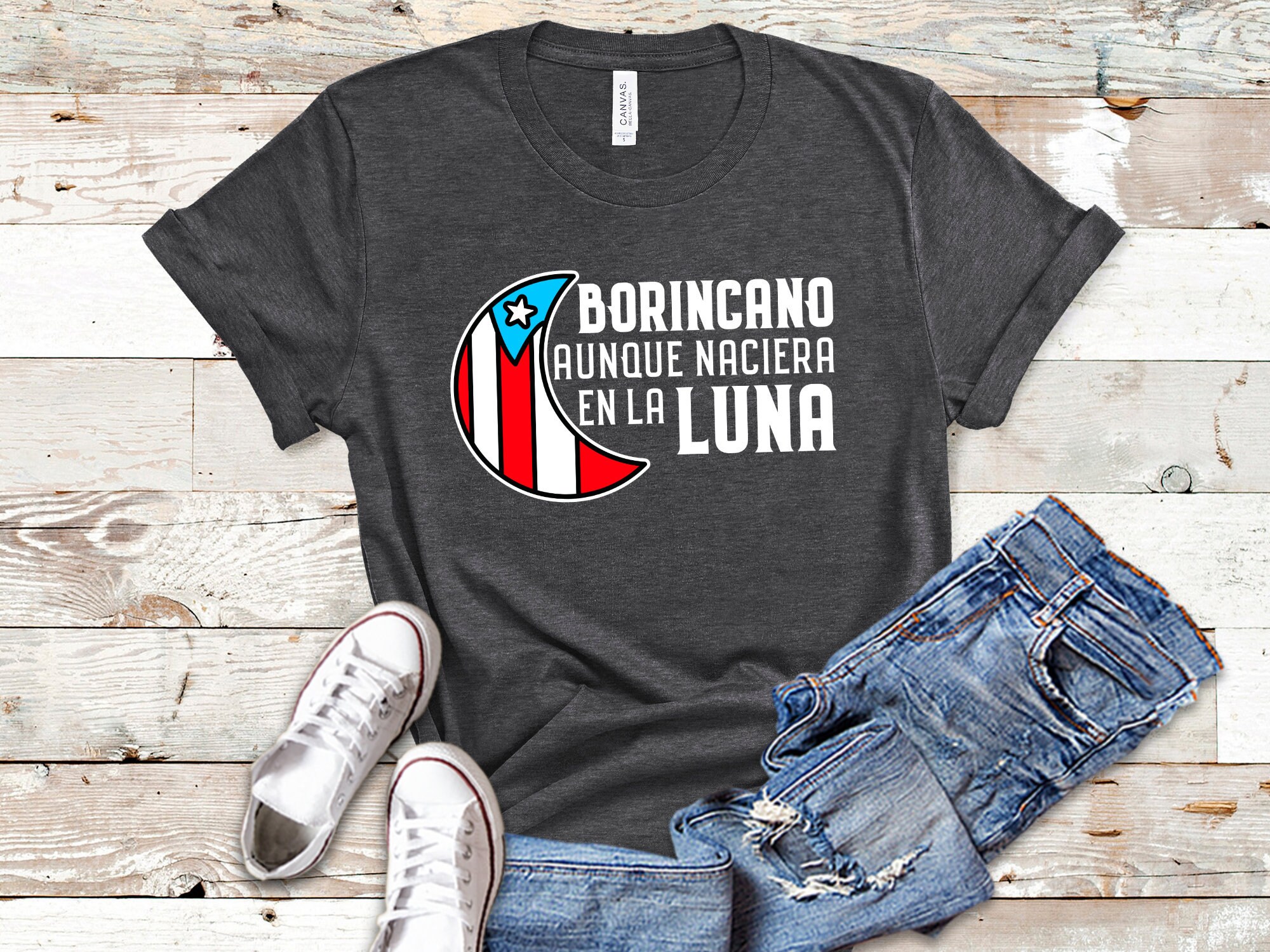 Puerto Rico Shirt Boricua Shirt Puerto Rico Tshirt Puerto Rican Shirt Puerto Rico Gifts Borincano En La Luna Etsy