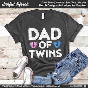 Mens Twin Dad Shirt Papa Bear Two Cubs Tshirt Father'S Day Gift – Teezou  Store