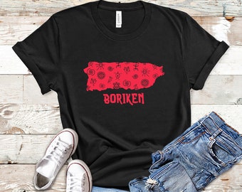 Puerto Rico Shirt, Boricua Shirt, Puerto Rico TShirt, Puerto Rican Shirt, Puerto Rico Gifts, Boriken