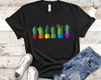 LGBTQ Cactus Shirt, LGBTQ Plus, LGBTQ Rights, Lgbtq Pride, Lgbtq Plant Shirt, Subtle Lgbtq, Lgbtq Plant Lovers