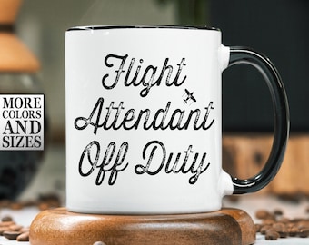 Flight Attendant Gifts, Flight Attendant Mug, Gift for Flight Attendant Retired, Air Hostess Mug, Stewardess Gift, Flight Crew Gift