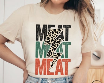 Meat Eater Cow Print Carnivore Diet Shirt, Carnivore TShirt, Meat Lover Gift, Meat T Shirt, Beef Lover Tee, Carnivore Gift