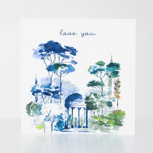 Carte "love you", carte saint valentine, carte de voeux