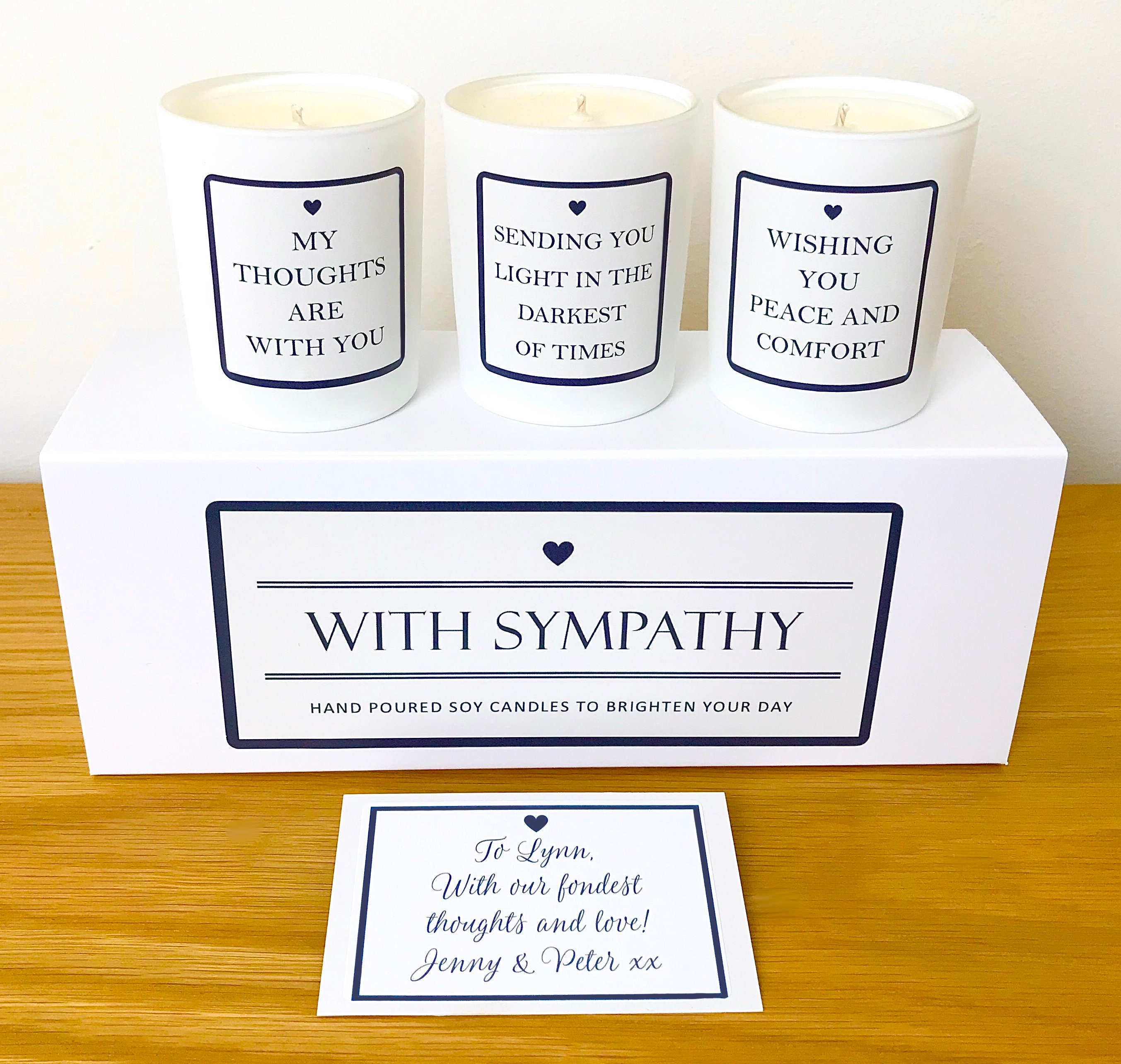 Sympathy gift Sympathy candle Scented Candle Set Scented Etsy