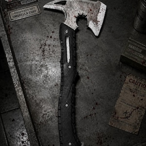 Leon Kennedy Axe Prop Replica | Resident Evil Requiem Inspired Cosplay Weapon | Handcrafted Display Piece image 1