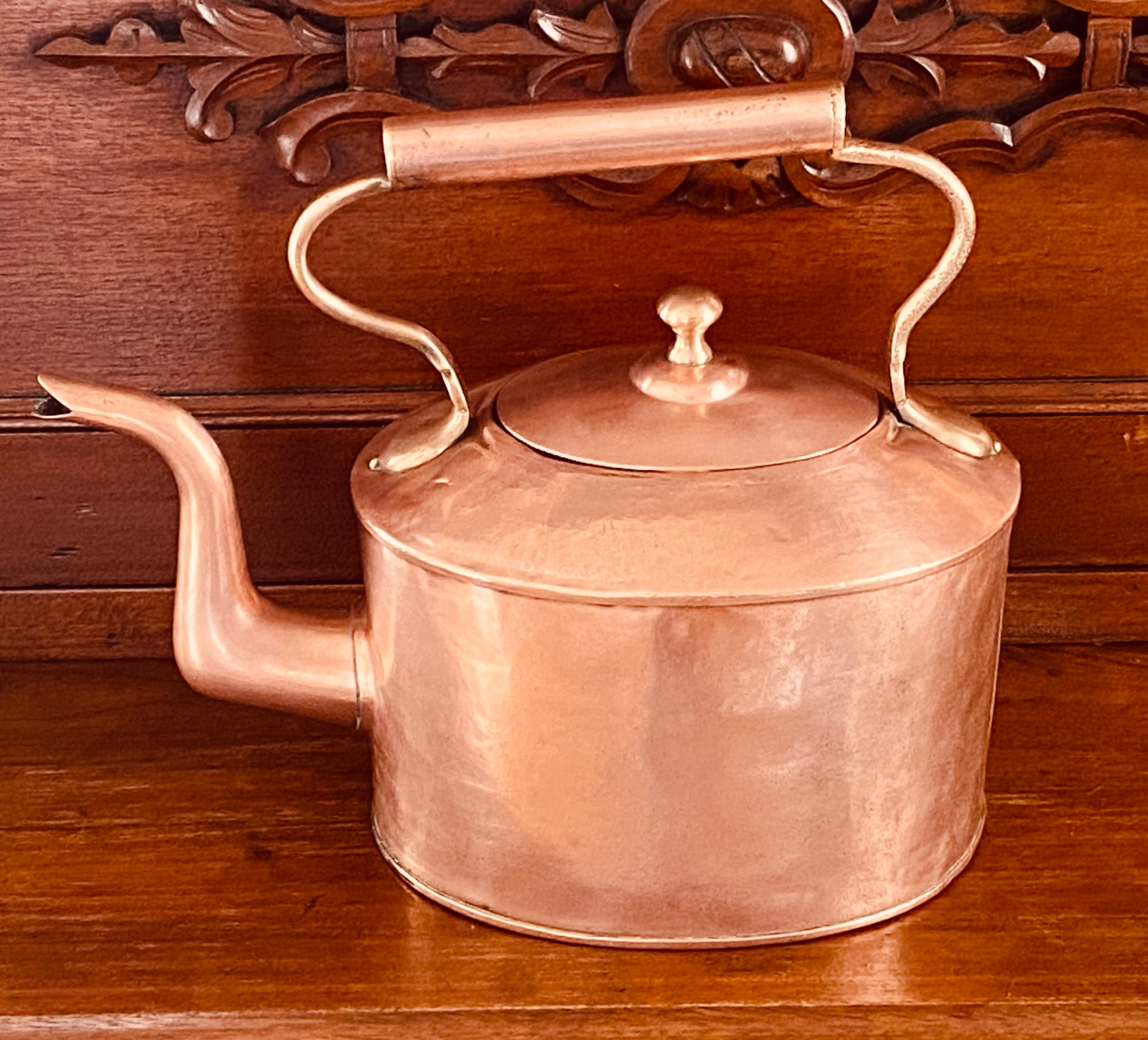 Antique Copper Tea Kettle Stamp Mark 4 Etsy
