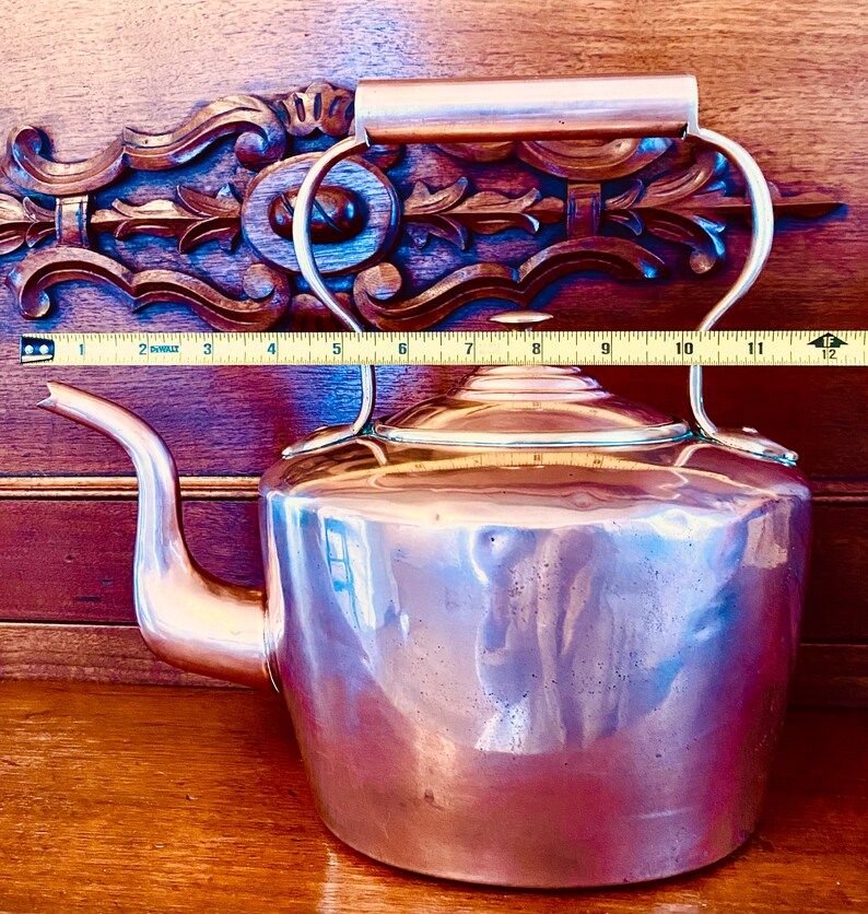 Antique Copper Tea Kettle Etsy