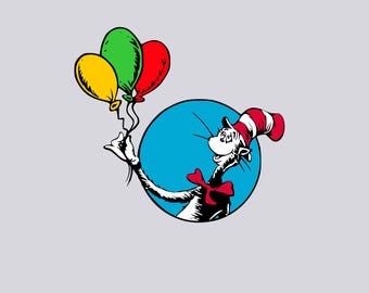 Cat In The Hat.Svg.Dfx.Eps.Pdf.Png.JPG.