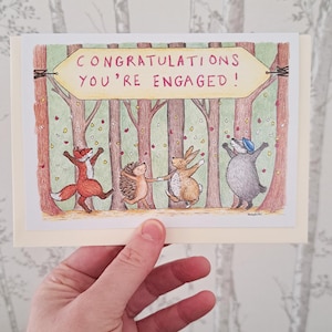 Congratulations You're Engaged greetings card
