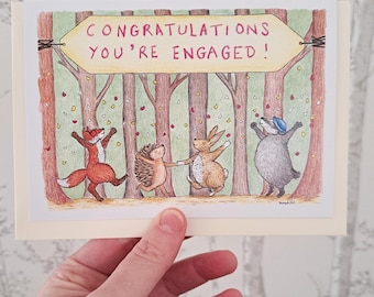 Congratulations You're Engaged greetings card
