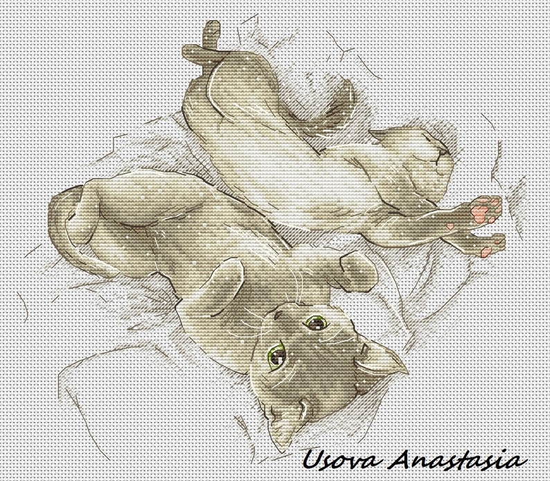 Cross stitch pattern Gentle morning pdf file Instant Download Cross Stitch Chart Embroidery Chart DMC