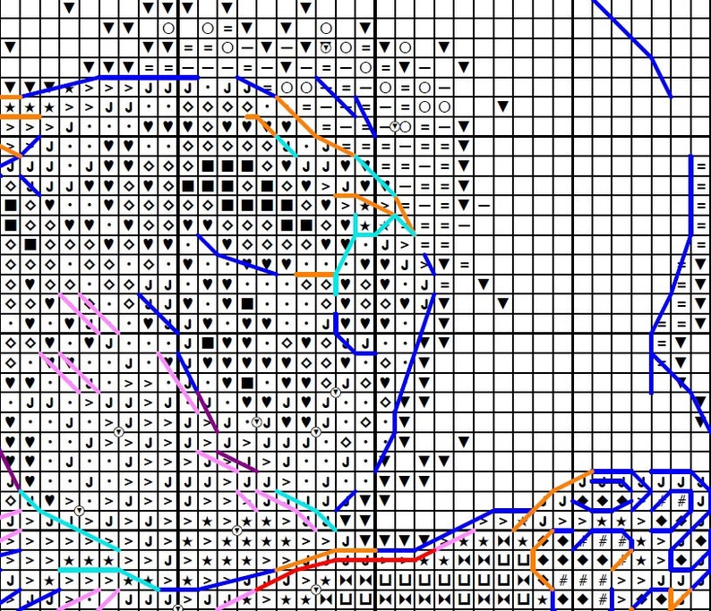 Cross stitch pattern Gentle morning pdf file Instant Download Cross Stitch Chart Embroidery Chart DMC