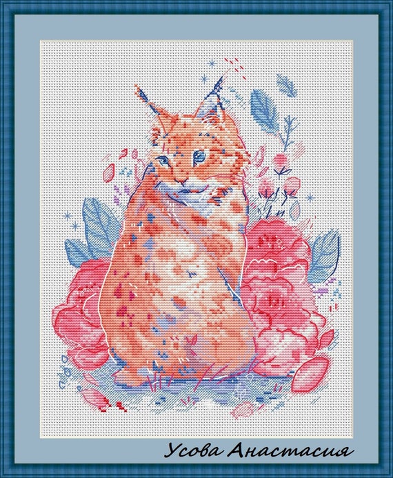 CROSS STITCH CHART BOBCAT # 2