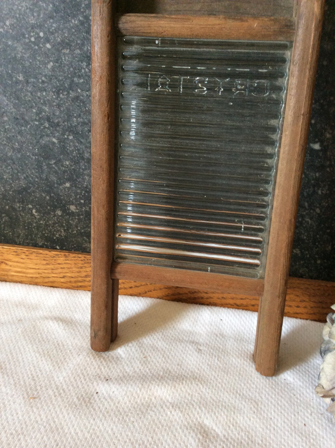 Primitive Crystal small glass washboard Etsy