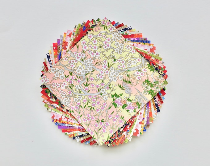 Yuzen Washi Origami Paper: 14x14cm Craft Paper Pack