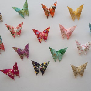 Handmade Yuzen Washi Origami Butterflies: Medium Size, 10-Piece Pack