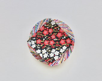 Papel Yuzen Washi Origami: 100 Hojas Florales Chiyogami (7 x 7 cm)