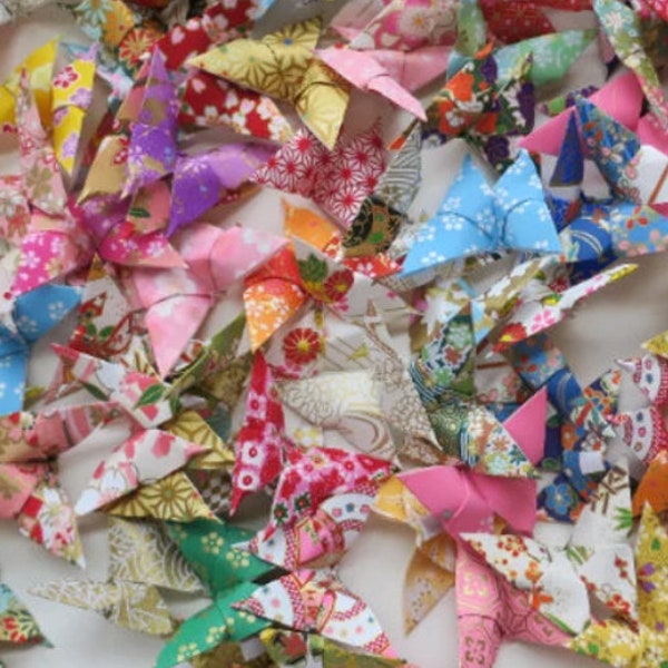 commande groupée de petits papillons en origami